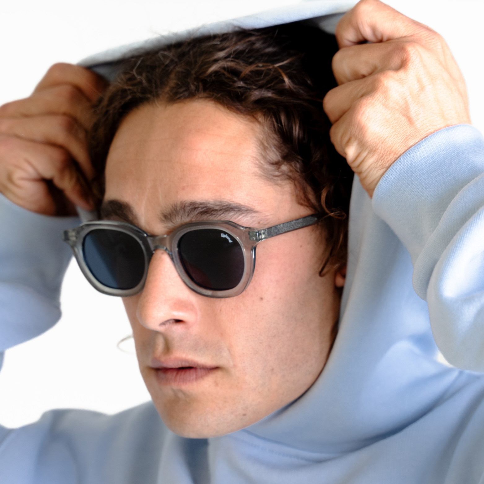 Gray Retro Sunglasses