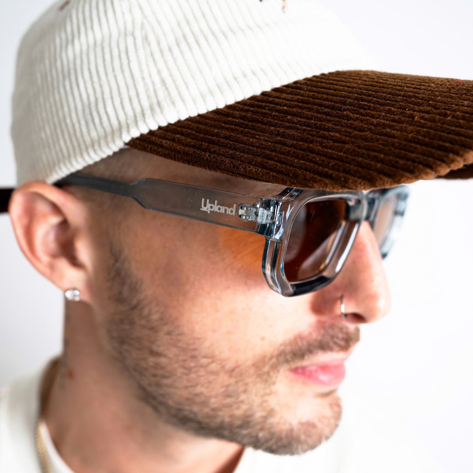 Blue Vintage Square Sunglasses