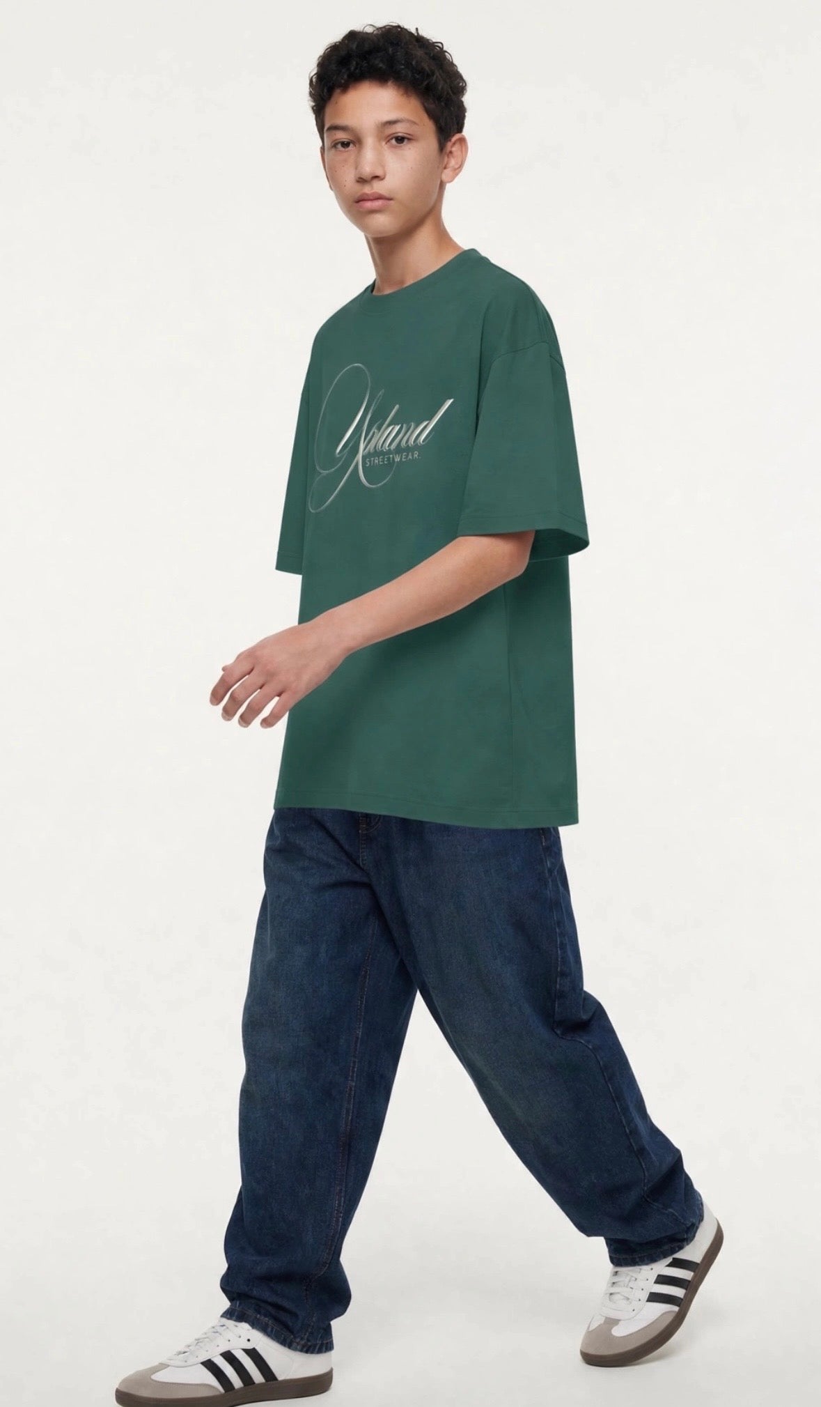 Mens Heavyweight Oversized Green Shirt