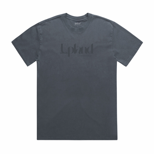 Faded Indigo Embroidery Tee