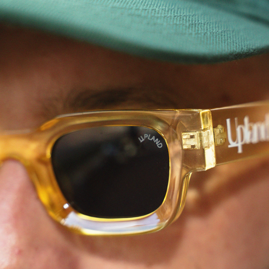 Yellow Translucent Retro Glasses