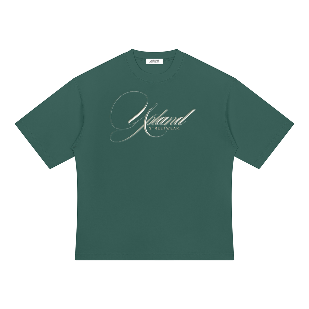 Mens Heavyweight Oversized Green Shirt