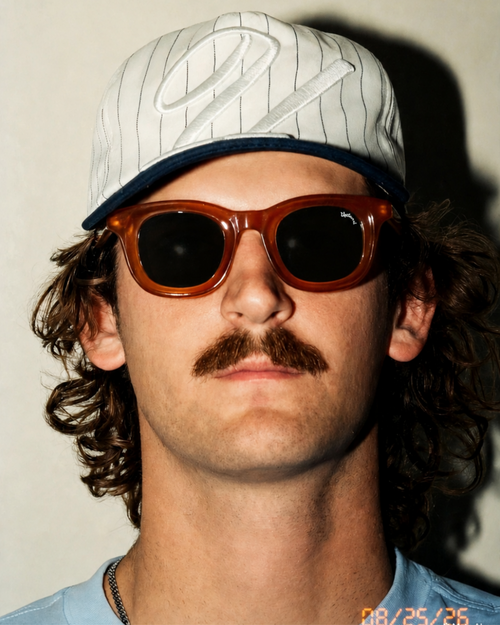 Amber Retro Sunglasses